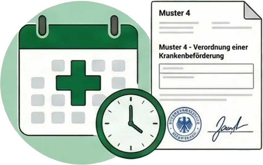 Kalender und Muster-4-Formular
